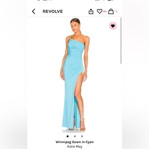 Katie May: Winnigpeg gown in Cayan. Size Small